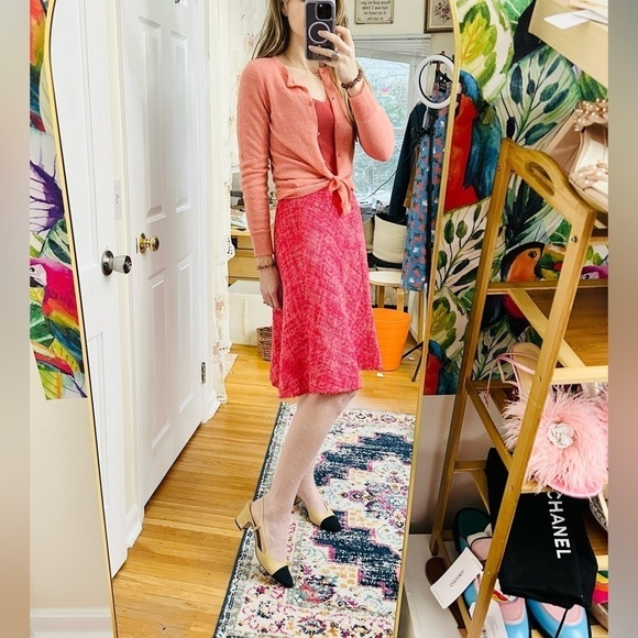 Marc Jacob’s collection runway y2k tweed Barbie peach skirt - Picture 12 of 12